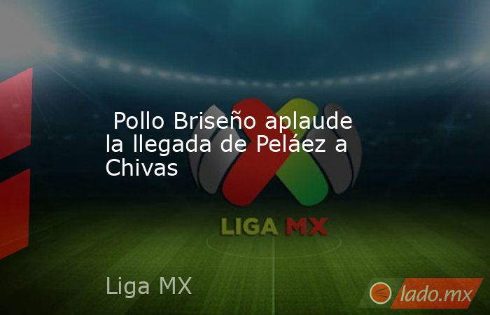  Pollo Briseño aplaude la llegada de Peláez a Chivas. Noticias en tiempo real