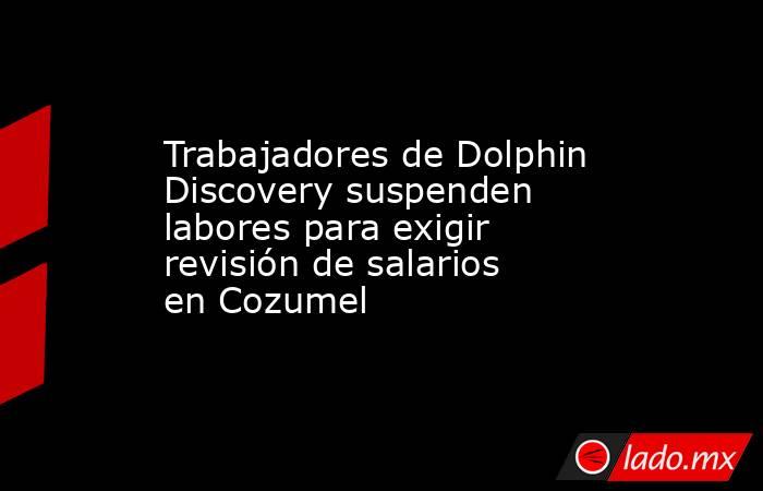Trabajadores de Dolphin Discovery suspenden labores para exigir revisión de salarios en Cozumel. Noticias en tiempo real