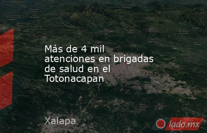 Más de 4 mil atenciones en brigadas de salud en el Totonacapan. Noticias en tiempo real