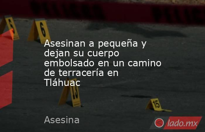 Asesinan a pequeña y dejan su cuerpo embolsado en un camino de terracería en Tláhuac. Noticias en tiempo real