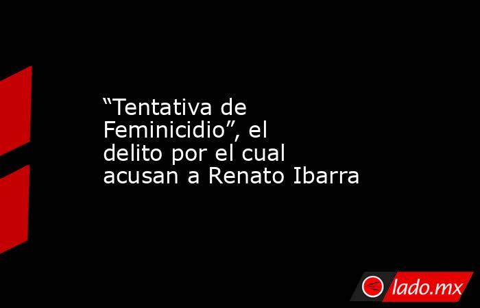 “Tentativa de Feminicidio”, el delito por el cual acusan a Renato Ibarra. Noticias en tiempo real