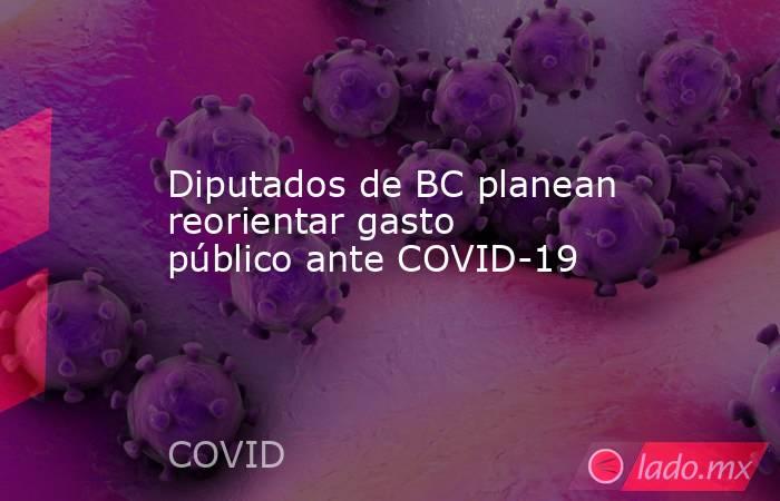 Diputados de BC planean reorientar gasto público ante COVID-19. Noticias en tiempo real