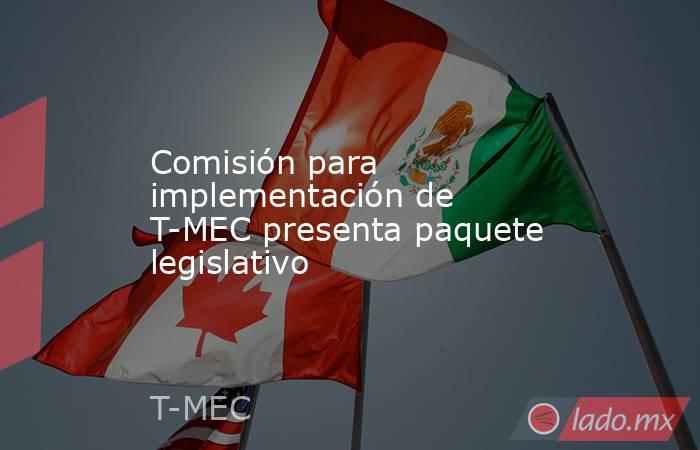 Comisión para implementación de T-MEC presenta paquete legislativo. Noticias en tiempo real