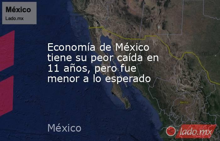 Economía de México tiene su peor caída en 11 años, pero fue menor a lo esperado. Noticias en tiempo real