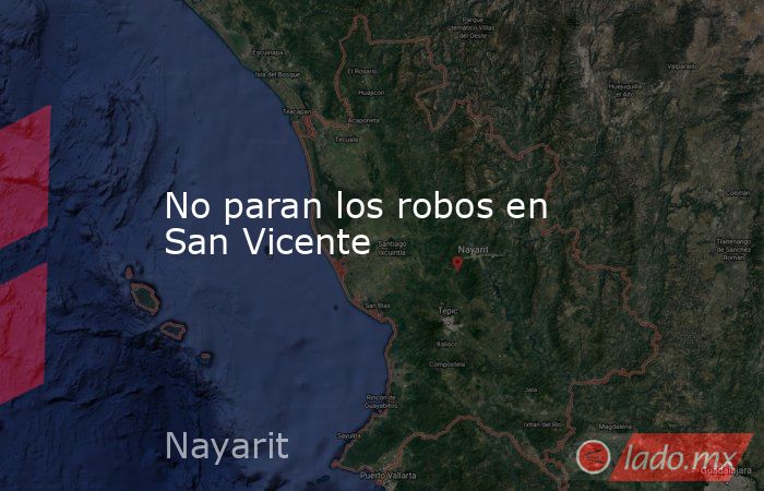 No paran los robos en San Vicente. Noticias en tiempo real