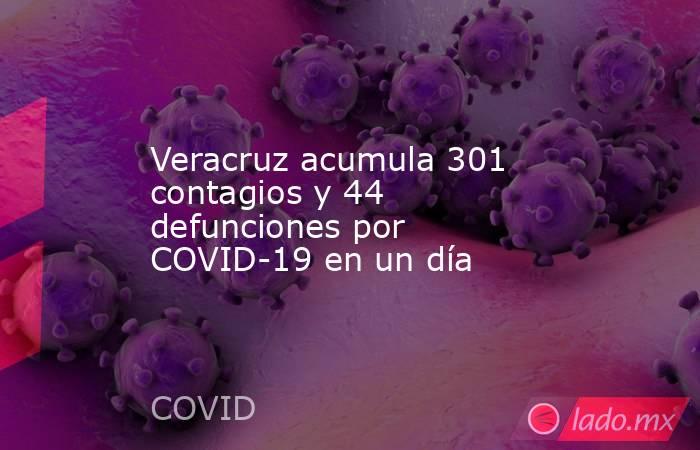 Veracruz acumula 301 contagios y 44 defunciones por COVID-19 en un día. Noticias en tiempo real