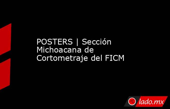 POSTERS | Sección Michoacana de Cortometraje del FICM. Noticias en tiempo real