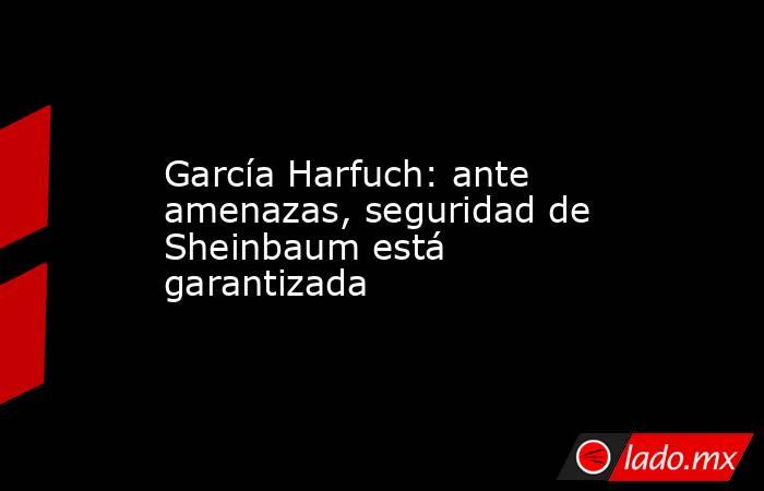 García Harfuch: ante amenazas, seguridad de Sheinbaum está garantizada. Noticias en tiempo real