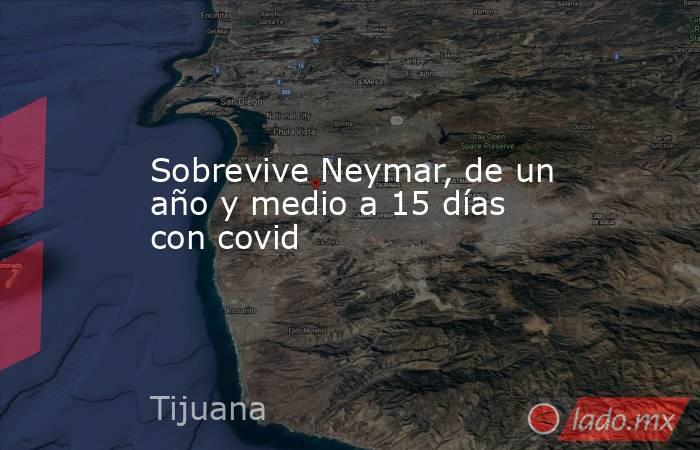 Sobrevive Neymar, de un año y medio a 15 días con covid. Noticias en tiempo real