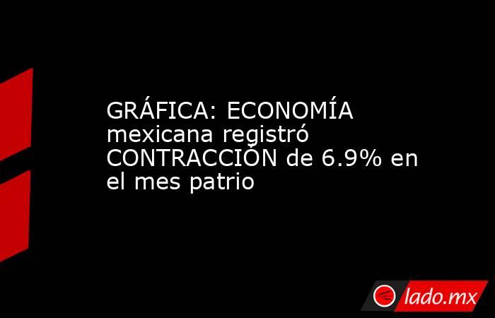 GRÁFICA: ECONOMÍA mexicana registró CONTRACCIÓN de 6.9% en el mes patrio. Noticias en tiempo real