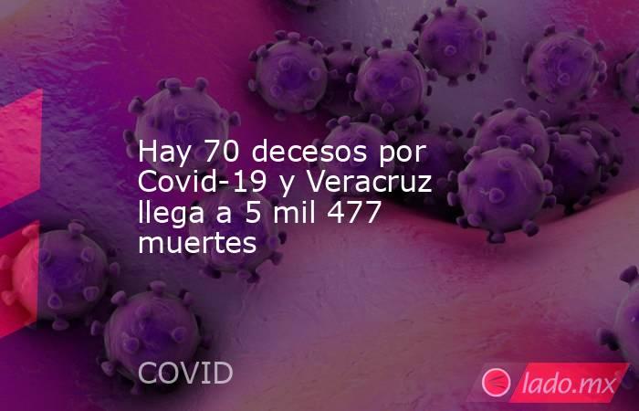 Hay 70 decesos por Covid-19 y Veracruz llega a 5 mil 477 muertes. Noticias en tiempo real