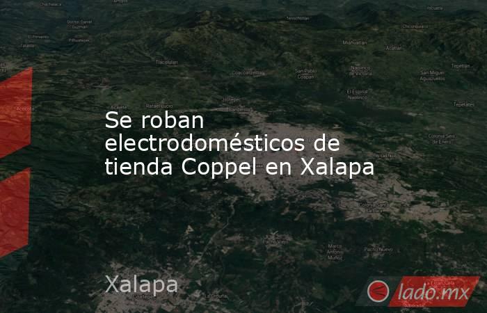 Se roban electrodomésticos de tienda Coppel en Xalapa. Noticias en tiempo real