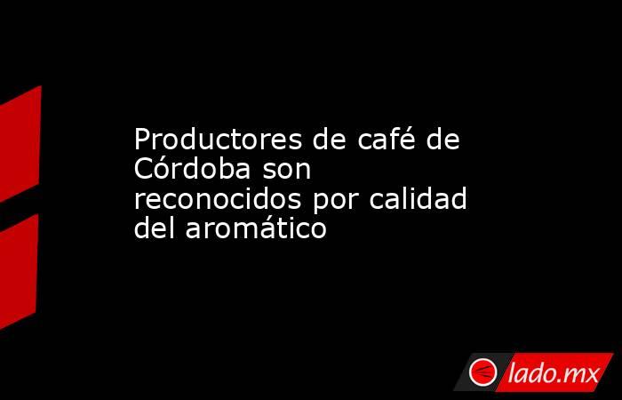 Productores de café de Córdoba son reconocidos por calidad del aromático. Noticias en tiempo real