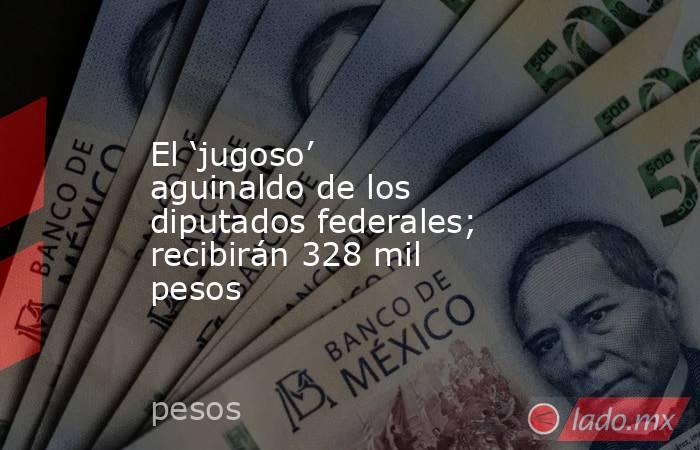 El ‘jugoso’ aguinaldo de los diputados federales; recibirán 328 mil pesos. Noticias en tiempo real