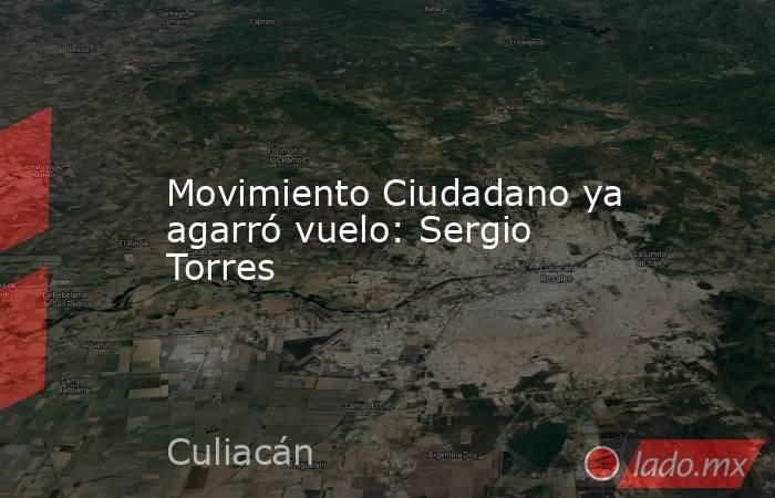 Movimiento Ciudadano ya agarró vuelo: Sergio Torres. Noticias en tiempo real