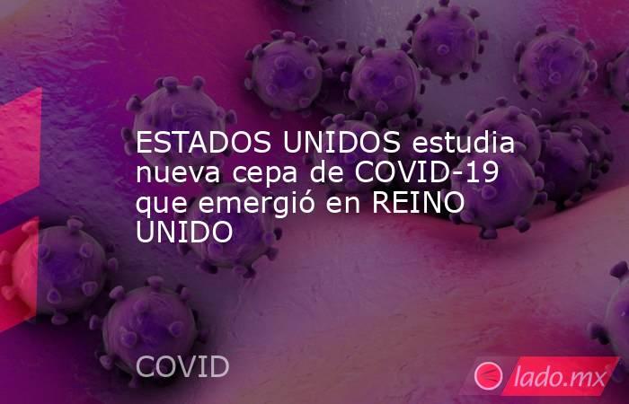 ESTADOS UNIDOS estudia nueva cepa de COVID-19 que emergió en REINO UNIDO. Noticias en tiempo real