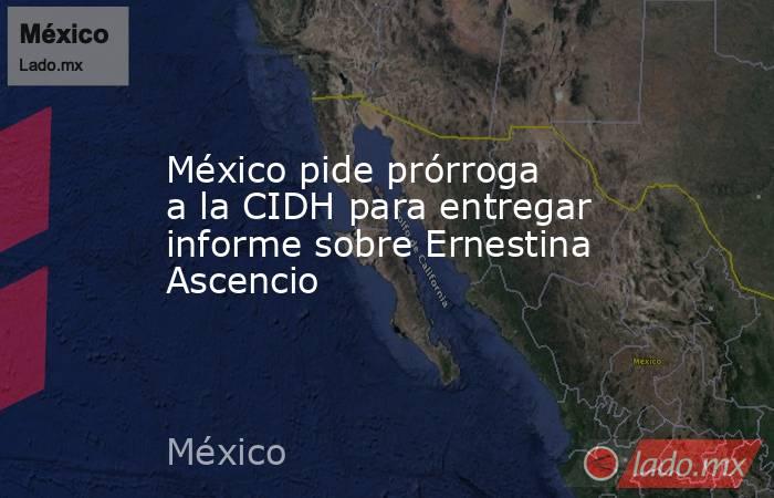 México pide prórroga a la CIDH para entregar informe sobre Ernestina Ascencio. Noticias en tiempo real
