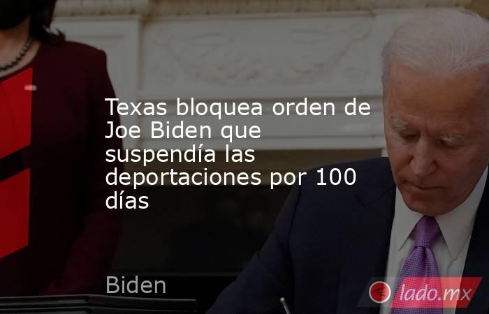 Texas bloquea orden de Joe Biden que suspendía las deportaciones por 100 días. Noticias en tiempo real