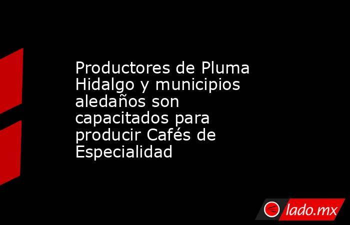 Productores de Pluma Hidalgo y municipios aledaños son capacitados para producir Cafés de Especialidad. Noticias en tiempo real