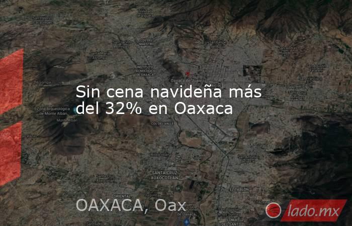 Sin cena navideña más del 32% en Oaxaca. Noticias en tiempo real