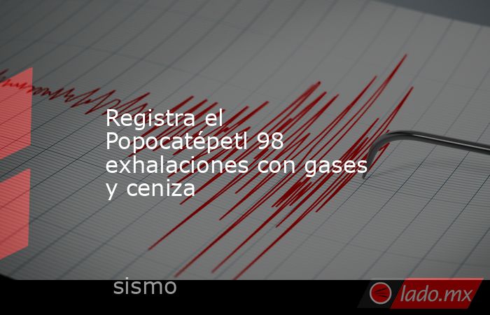 Registra el Popocatépetl 98 exhalaciones con gases y ceniza. Noticias en tiempo real