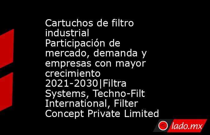 Cartuchos de filtro industrial Participación de mercado, demanda y empresas con mayor crecimiento 2021-2030|Filtra Systems, Techno-Filt International, Filter Concept Private Limited. Noticias en tiempo real