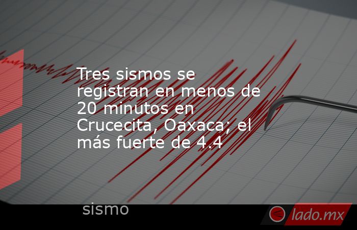 Tres sismos se registran en menos de 20 minutos en Crucecita, Oaxaca; el más fuerte de 4.4. Noticias en tiempo real