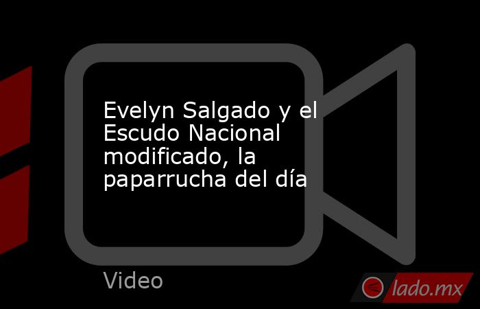 Evelyn Salgado y el Escudo Nacional modificado, la paparrucha del día. Noticias en tiempo real