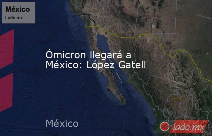 Ómicron llegará a México: López Gatell. Noticias en tiempo real