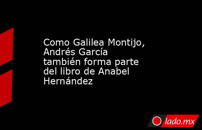 Como Galilea Montijo, Andrés García también forma parte del libro de Anabel Hernández. Noticias en tiempo real