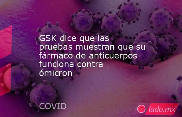 GSK dice que las pruebas muestran que su fármaco de anticuerpos funciona contra ómicron. Noticias en tiempo real