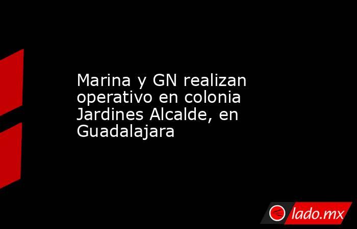Marina y GN realizan operativo en colonia Jardines Alcalde, en Guadalajara. Noticias en tiempo real