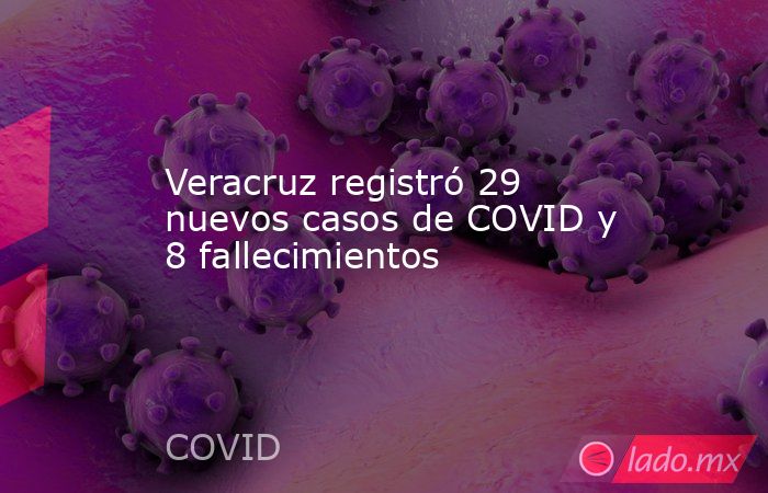 Veracruz registró 29 nuevos casos de COVID y 8 fallecimientos. Noticias en tiempo real