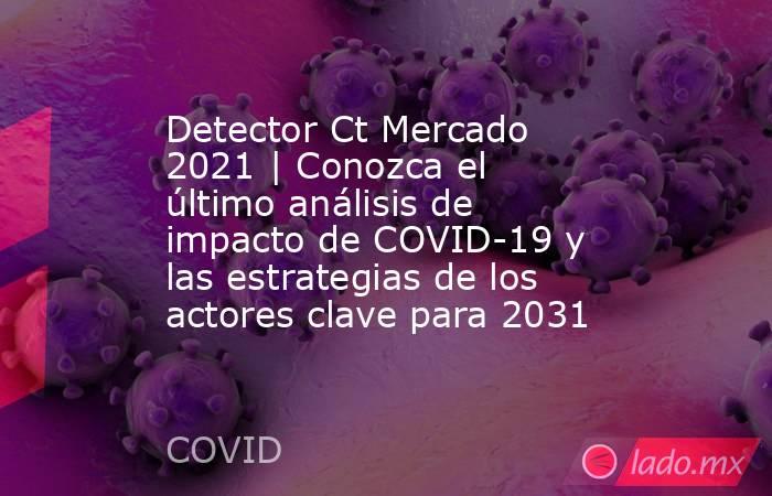 Detector Ct Mercado 2021 | Conozca el último análisis de impacto de COVID-19 y las estrategias de los actores clave para 2031. Noticias en tiempo real