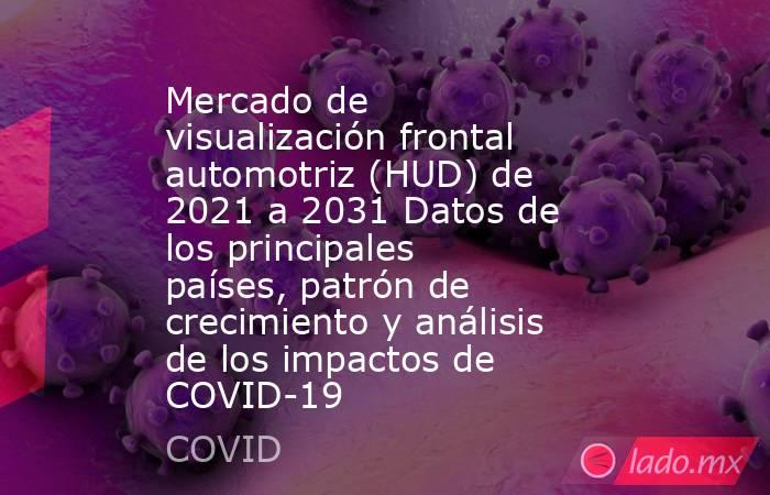 Mercado de visualización frontal automotriz (HUD) de 2021 a 2031 Datos de los principales países, patrón de crecimiento y análisis de los impactos de COVID-19. Noticias en tiempo real