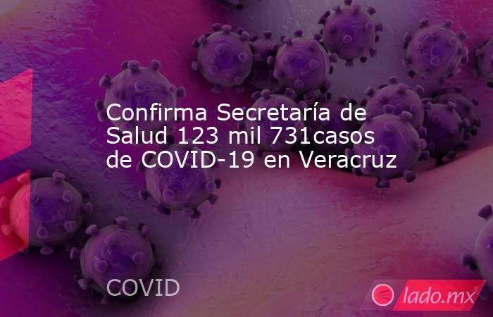 Confirma Secretaría de Salud 123 mil 731casos de COVID-19 en Veracruz  . Noticias en tiempo real