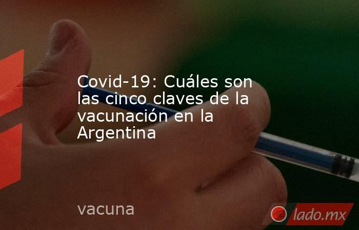 Covid-19: Cuáles son las cinco claves de la vacunación en la Argentina. Noticias en tiempo real