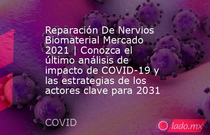 Reparación De Nervios Biomaterial Mercado 2021 | Conozca el último análisis de impacto de COVID-19 y las estrategias de los actores clave para 2031. Noticias en tiempo real