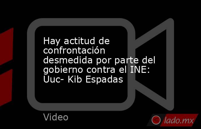 Hay actitud de confrontación desmedida por parte del gobierno contra el INE: Uuc- Kib Espadas. Noticias en tiempo real