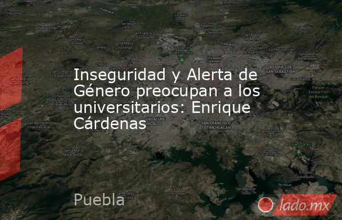 Inseguridad y Alerta de Género preocupan a los universitarios: Enrique Cárdenas. Noticias en tiempo real