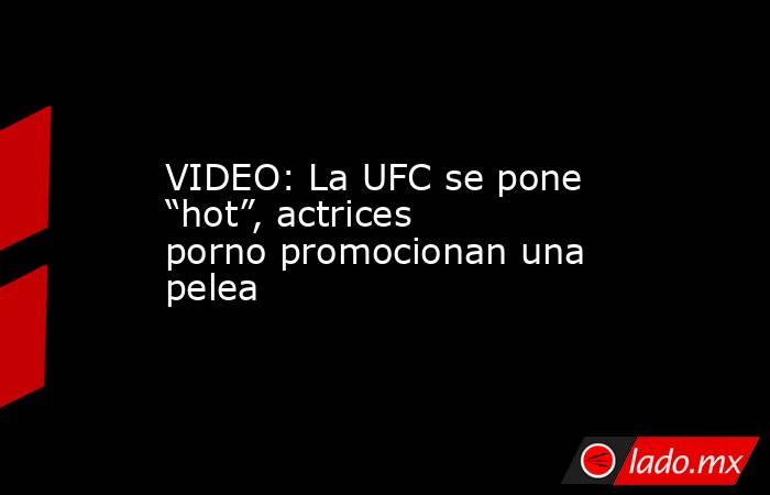 VIDEO: La UFC se pone “hot”, actrices porno promocionan una pelea. Noticias en tiempo real
